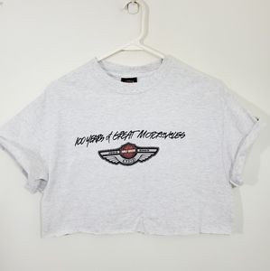 Harley Davidson cropped tee. Size Medium